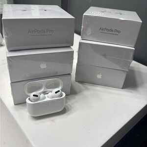 Apple White AirPods Pro Headset with Charging Case